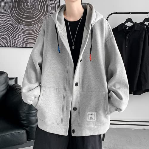 Aobiono Men Women Preppy Hoodie Jacket Harajuku Oversized Aesthetic Cute Kawaii Light Academia Japanese Korean Fall Winter2