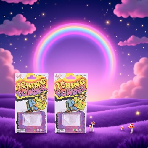 Image of 2Pcs Purple Helpful Funny Powder Safe Broken Glass Itching Powder Feminine Powders Ength of Product is 14cm and The Width is 7.5cm Easy to Carry Feminine Care