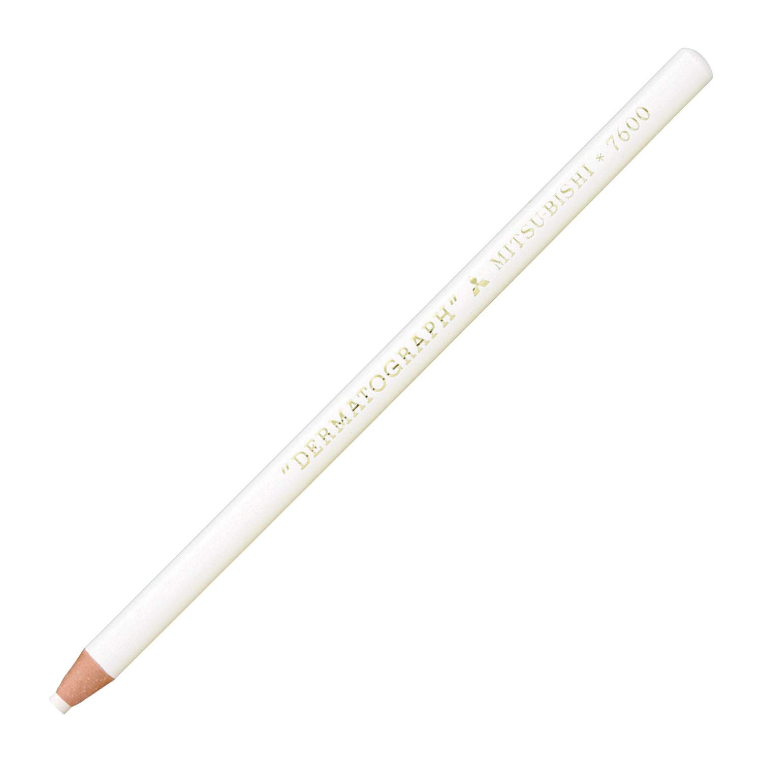 Amazon.co.jp: 三菱鉛筆 色鉛筆 油性ダーマトグラフ No.7600 白 1