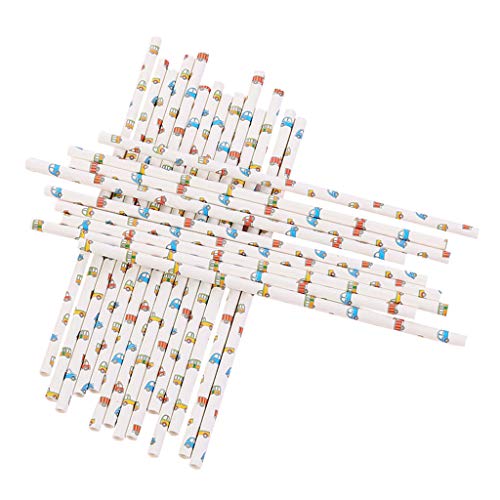 JYC/Clearance.Sale | 210pcs Disposable Drinking Straws Home Bar Party Cocktail Drink Straw (F)