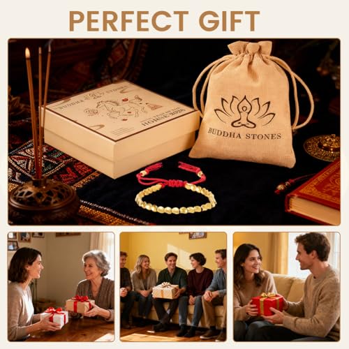 Pulsera trenzada de cuentas de cobre tibetano ajustable miniatura 7