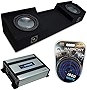 Compatible with 2004-2015 Nissan Titan King or Crew Truck Harmony Bundle R124 Dual 12' Sub Box & HA-A400.1