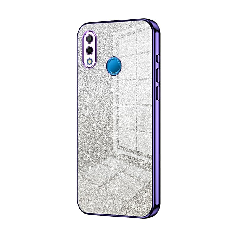 Compatible with Huawei P20 Lite/Nova 3E Case, Clear Glitter Galvanized Hybrid Protective Phone Case, Slim Transparent Anti-Scratch Shock Absorption TPU Bumper Case For(Mother)