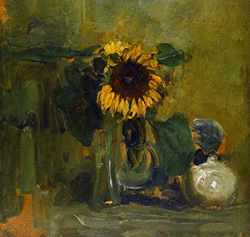 Nature morte au tournesol de Piet Mondrian affiche art 60x90
