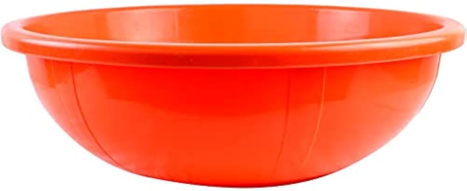 Highway Plastic Ghamela/Tub 12.5 L, for House in Orange for Multipurpose Work (1 Piece) (B09F9NMVY6) Amazon Price History, Amazon Price Tracker