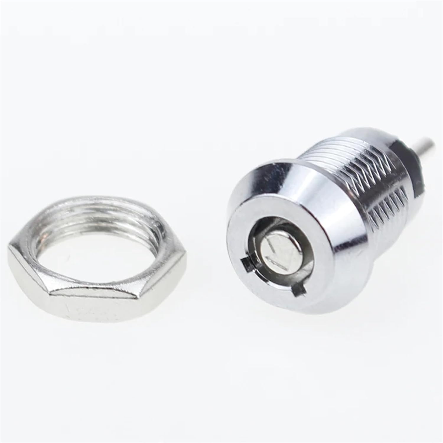 1PCS 12MM Stainless Steel Telephone Lock Electronic Lock Power Lock Key Switch S1201 Double Side Pull Out Type 0.5A250V AC 2Keys