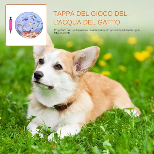 Tapis rafraîchissant d'eau pour chats Generico coussin interactif - 8