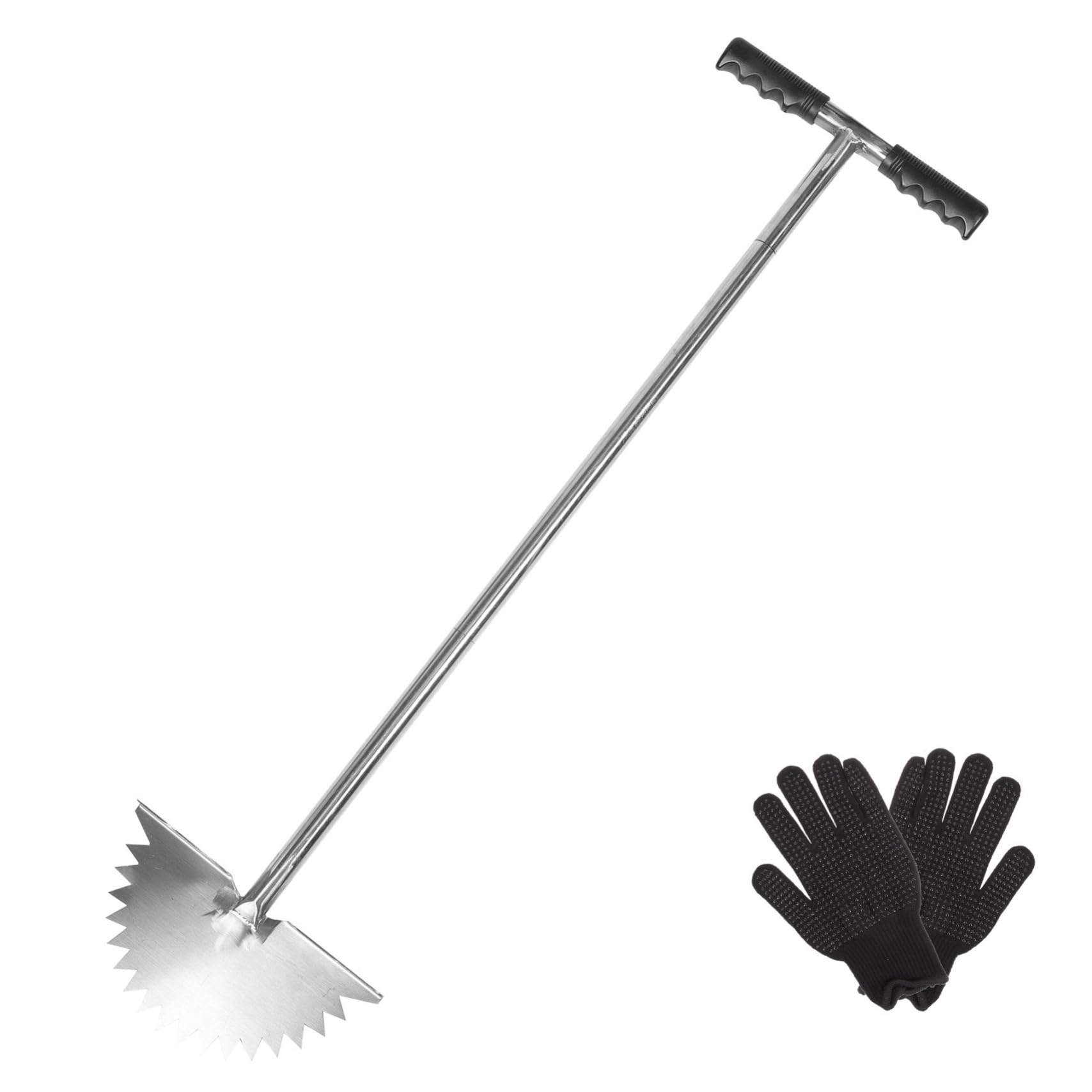 Happyyami Tagliabordi Manuale Per Utensile Da Giardinaggio Per Pulizia Bordi Per Marciapiedi e Design Inossidabile Facile Da Usare e