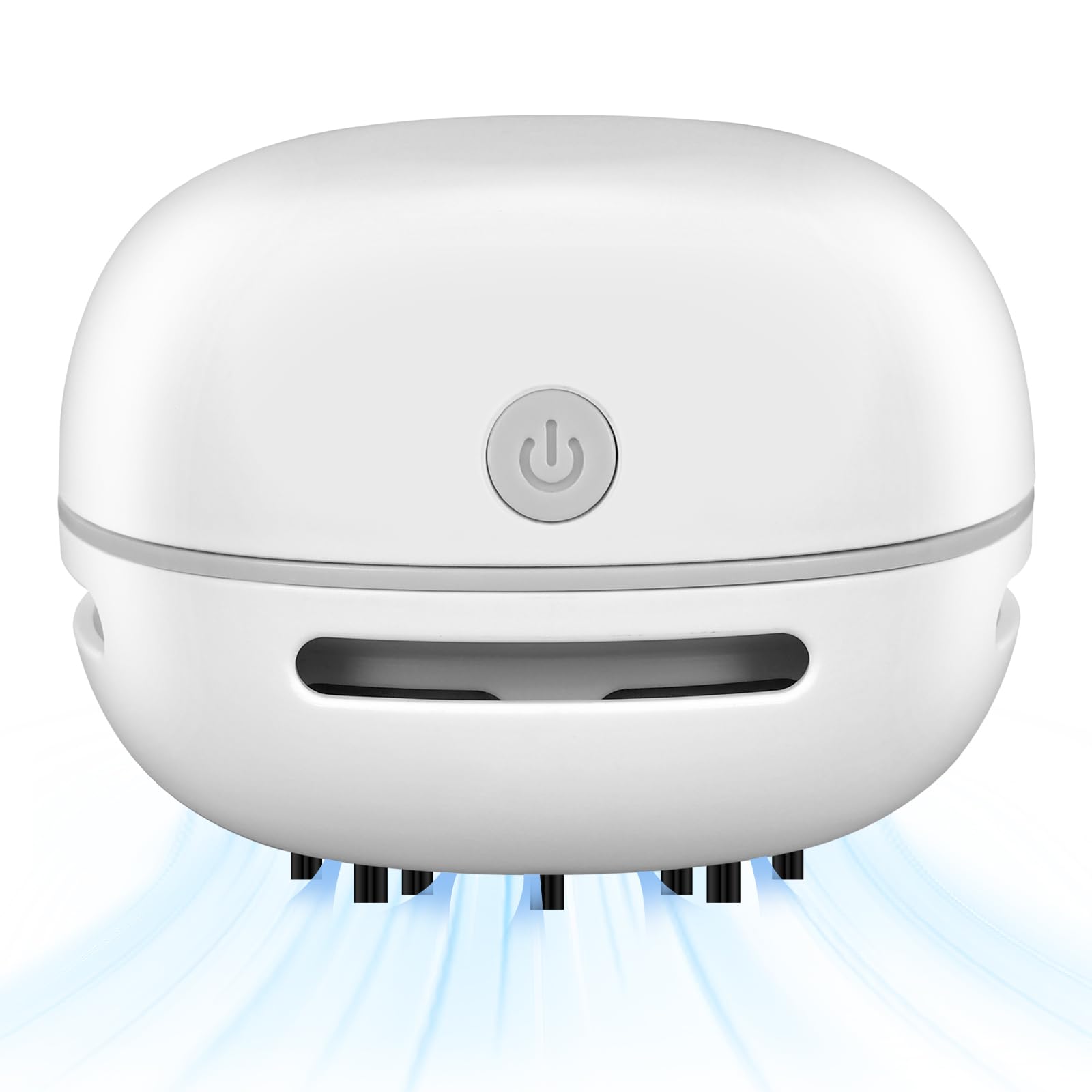 Cuteefun Desktop Vacuum Cleaner, Desk Hoover with Crevice Nozzle, White