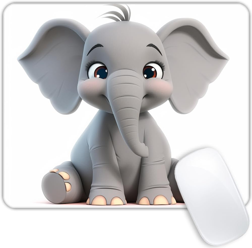 Elephant Mouse pad Customized Mousepad Non-Slip Rubber Base Mouse Pads for Computers Laptop Office Desk Accessories Mouse pad