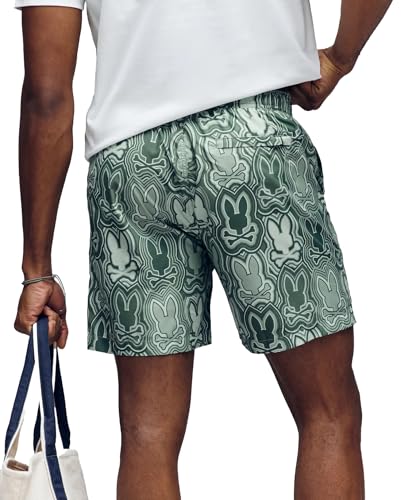 Psycho Bunny Lightweight Graphic Swim Trunk - Chuck3