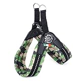 Tre Ponti Geschirr Easy Fit Soft Mesh mit Click Verschluss in div. Farben und Größen, Farbe:Camouflage grün, Größe:Gr 2.5/34-38cm / bis 6kg