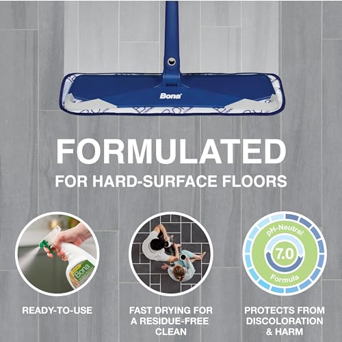 Bona Multi-Surface Floor Cleaner Spray - 32 fl oz - Lemon Mint Scent - Refillable - Residue-Free Floor Cleaning Solution for Stone, Tile, Laminate, and Vinyl Floors - Image 5