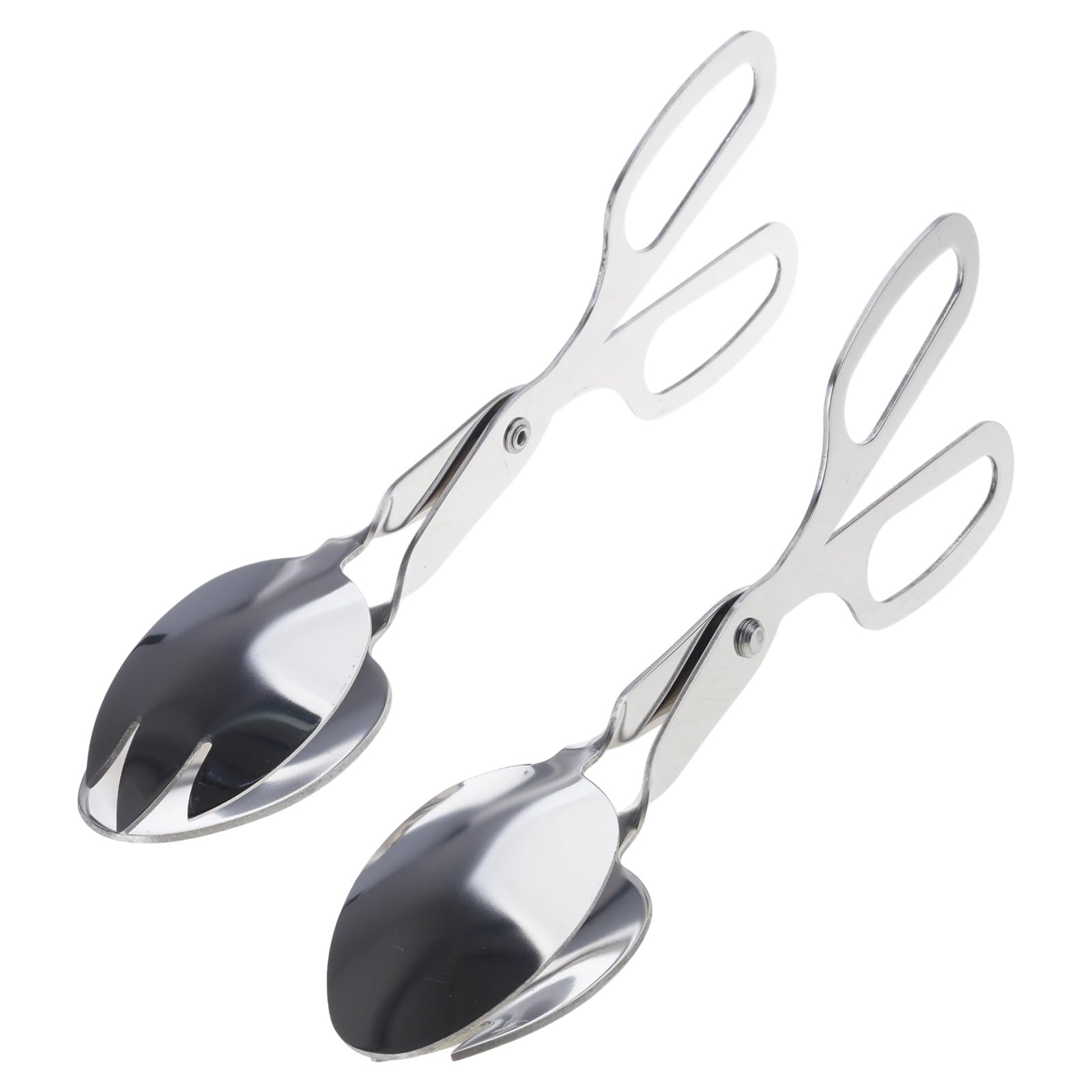 TEMOOUES BBQ Tongs Stainless Steel Construction Ideal for Outdoor Grilling Camping Activities Salad Tongs