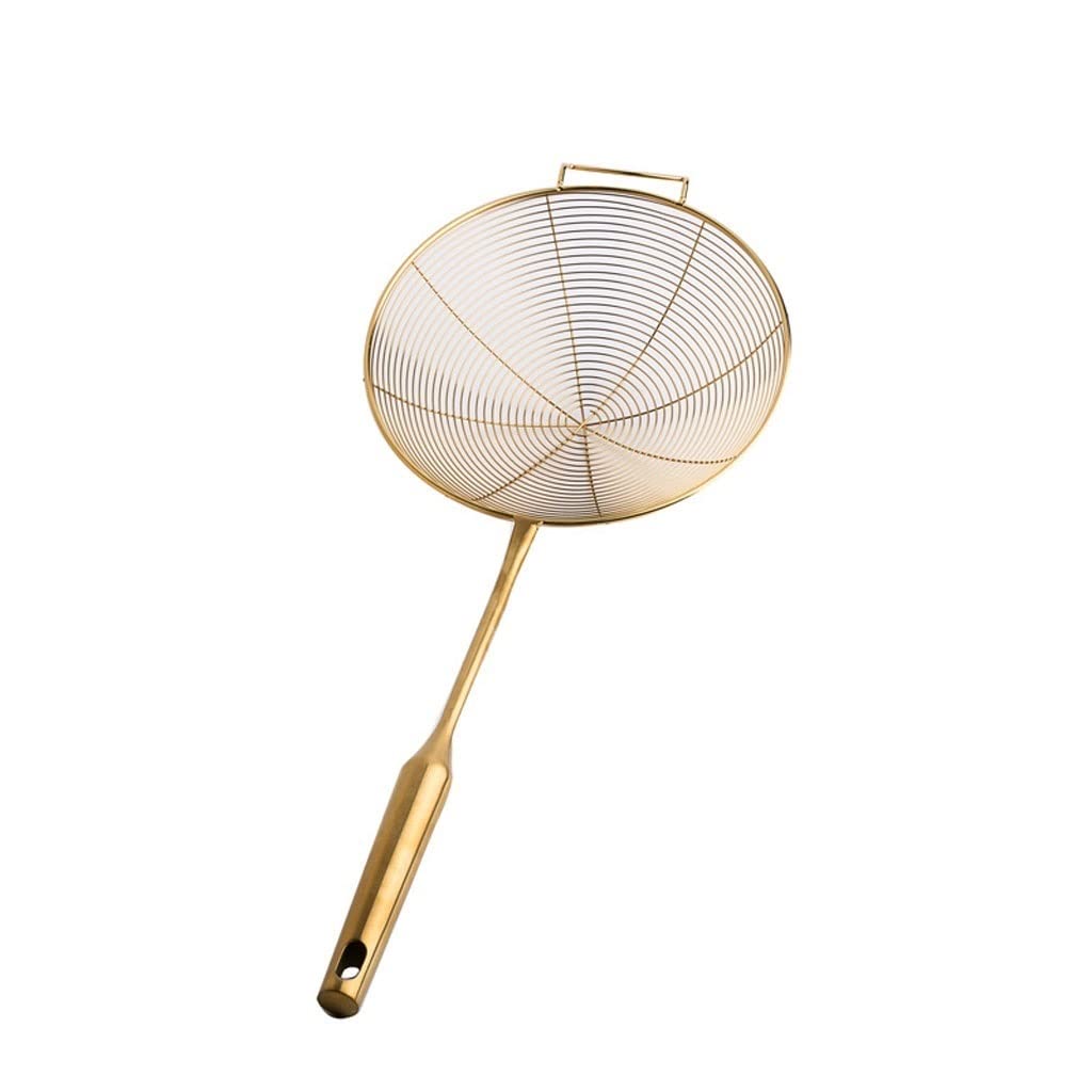 Arzarf 18.19X6.89in Skimmer Spoon Pasta Strainer Stainless Steel Mesh Ladle Wire Scoop With Long Handle For Frying And Drain Pasta Noodles Colander Spoon Skimmer For Cooking (Color : )