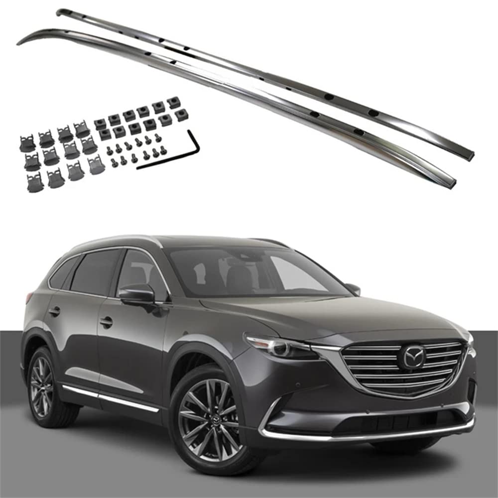 BTHDPP Car Roof Rack,Cross Bars Cargo Carriers,Rooftop Crossbar Luggage Holder,For Mazda CX9 CX-9 2018-2021(Set of 2)