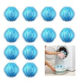 12 piezas atrapapelos para lavadora, reutilizables, atrapa pelos de lavadora, bolas para recoger el pelo, recoge el pelo de la lavadora, elimina el pelo de animales domésticos y pelusas (azul)