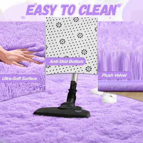 Tapete Hexagonal Morado para Carpa de Princesa 4x4.6 Ft miniatura 2
