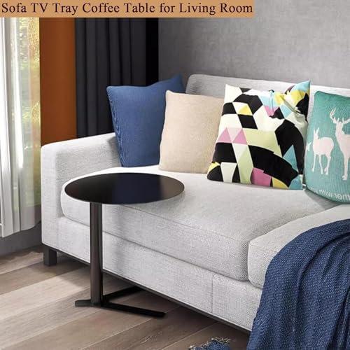 Elegante mesa de centro para sala de estar con acabados de metal blanco 8