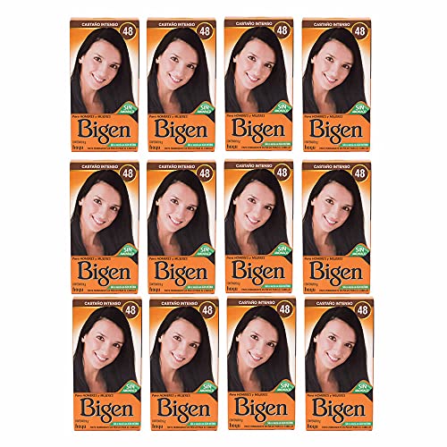 Coloración, Drugstore Bigen Pack 12 Tintes, Tono #48 Castano Intenso
