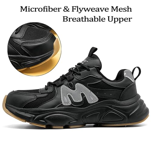 Image of Nutropa Steel Toe Boots for Men, Lightweight Safety Work Shoes, Comfortable Breathable Composite Toe Boots Slip-Resistant Indestructible Shoes