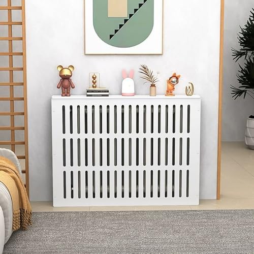 Étagère radiateur blanche en MDF 70x80x25cm universelle - 8