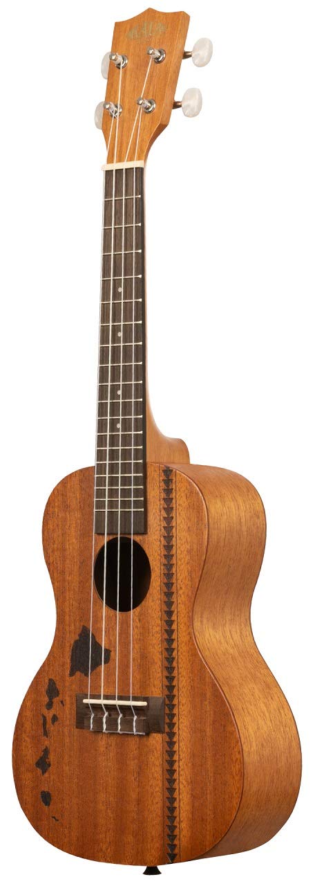 Kala KA-15C-H2 Ukulele Concerto Hawaii Tattoo Satinato con Borsa
