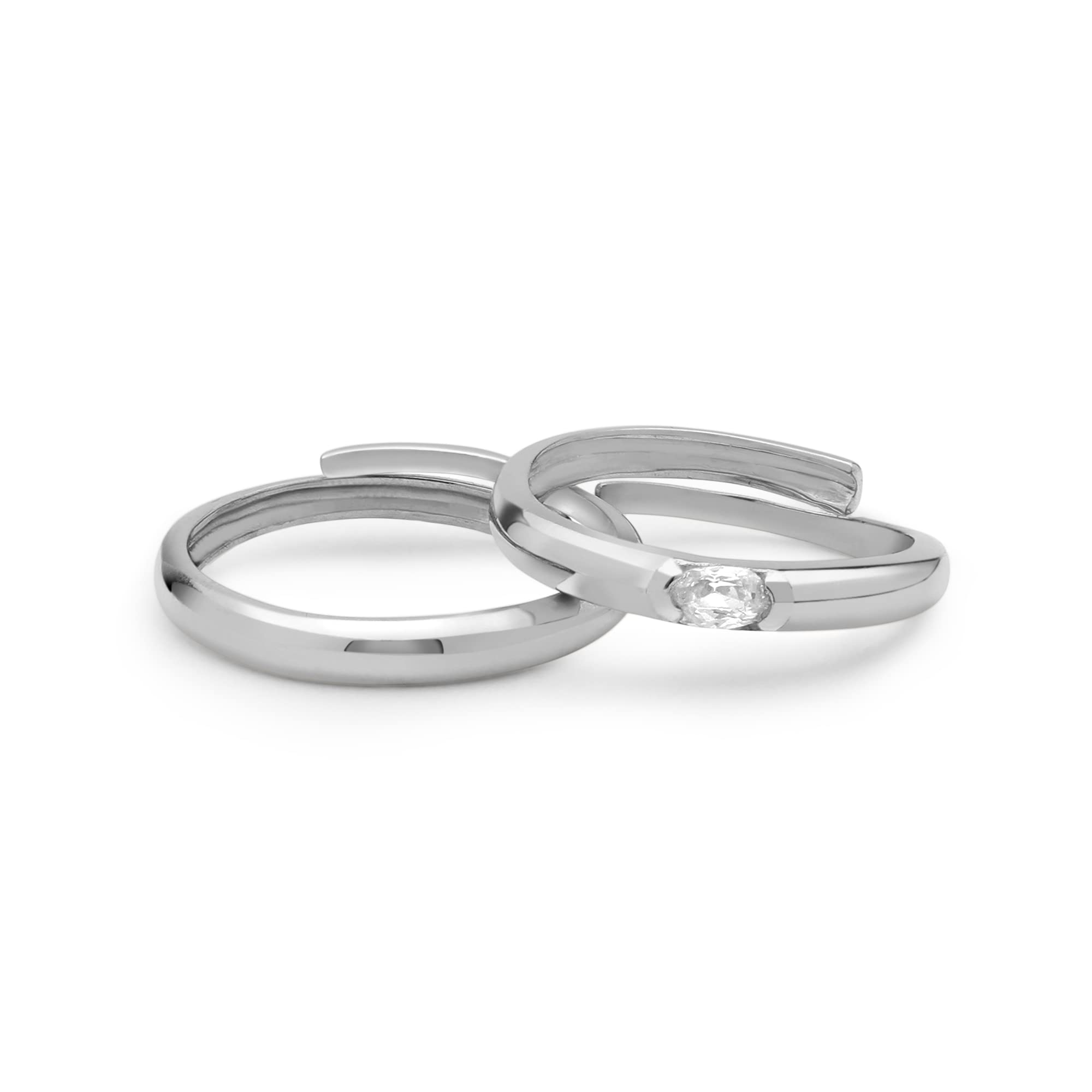 GIVA 925 Silver Eternity Couple Band, Adjustable | Promise Rings for Men and Women | With Certificate of Authenticity and 925 Stamp | 6 Month Warranty* (B08N6JYND7) Amazon Price History, Amazon Price Tracker