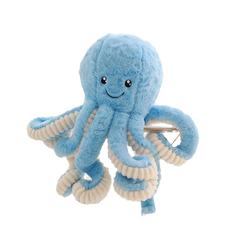 Bankeep Plüschtier Oktopus Oktopus Kuscheltier Tintenfisch Plüschkissen lustiges Geschenk für Kinder blau (18 cm)