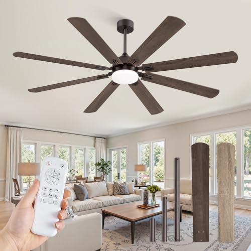 Image of Fanbulous 72 Inch Outdoor Ceiling Fans with Lights,Oil Bronze