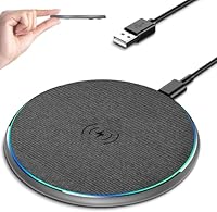 Wireless Charger, Wireless Charging Pad for iPhone 17/16/15/14/13/12/11 Pro/Pro Max/XS Max/XR/SE, Wireless Charging Mat Station for Samsung Galaxy S22/S21S20/S10/S9/Note10/9, AirPods 2/Pro
