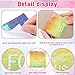 80 Pcs Anxiety Sensory Stickers with Inspirational Quotes Calm Textured Strips Relief Mental Health Stickers School Office Adhesive Sensory Tape Anti Stress Toys for Adults Teens (Classic)