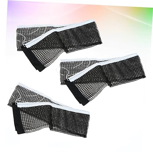 Milisten 3pcs Nylon Regulation Pong Net for Table Tennis Portable Replacement Net No Posts Ideal for Boys and Girls and Adults