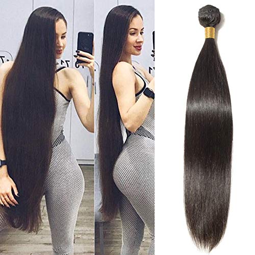 Newness 10A Straight Hair 6 Bundles 100% Unprocessed Virgin Human Hair Weave Bundles Straight Human Hair Extensions 6 Bundles Deal Natural Black Color(36 36 38 38 40 40Inch)