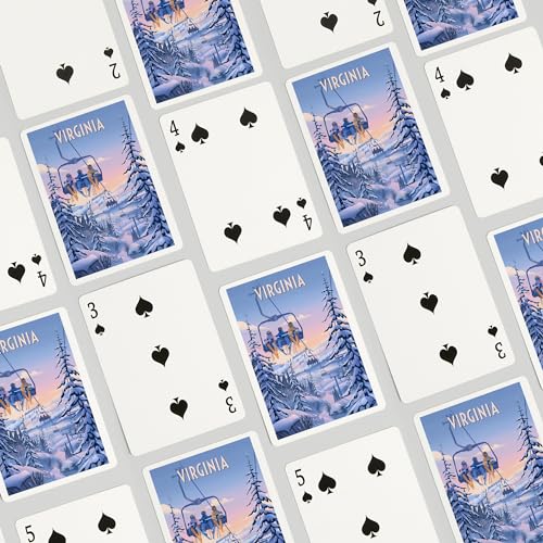 Lantern Press Virginia Baraja de 52 Cartas Poker miniatura 4