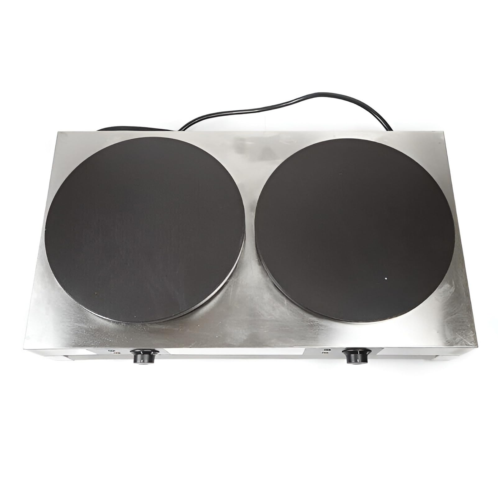 Plancha para hacer crepes, máquina para hacer panqueques de 15,7 "comercial Singel/doble cabezal eléctrico para hacer crepes, máquina para hornear panqueques, viene con herramienta aplicadora DE-2