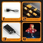 LIGHTAILING Light for Lego-76327 Iron-Man MK4 Bust - Led Lighting Kit Compatible with Lego Building Blocks Model - NOT Included The Model Set