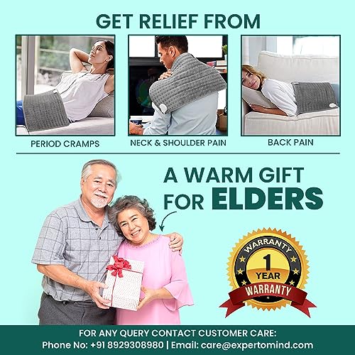 Image of Large Heating Pad for Back Pain, period cramps, knee pain relief, shoulder pain, legs /plus size orthopedic dynamic heater for therapy, hot electric Heating pad for pain relief