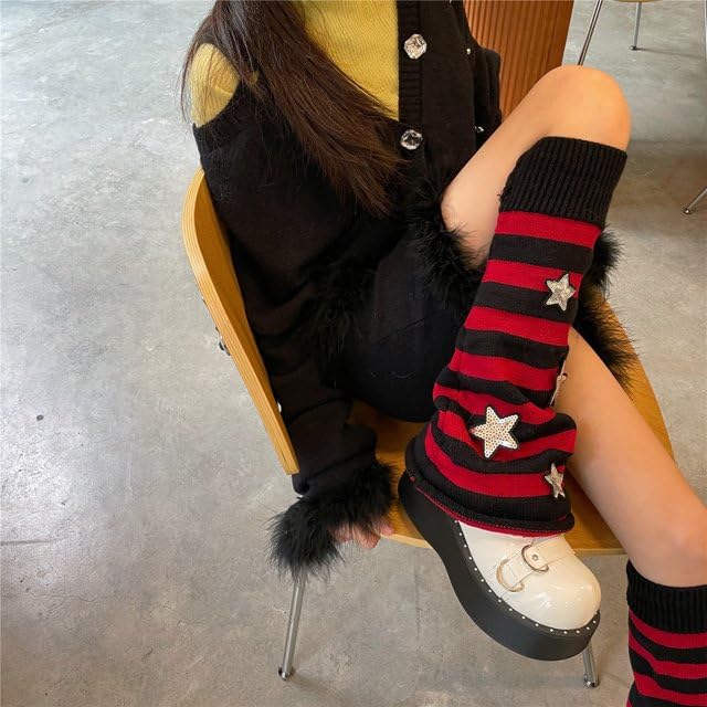 Image of Sexybody Women's Leg Warmers Fashion Knit Warmers Long Socks Cute Y2K Kawaii Japanese Lolita Harajuku Accessories for Girls