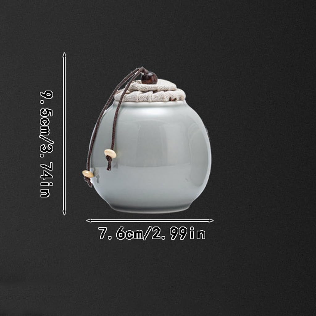 Juego De Té Lata de té esmaltada Retro, Lata de té de cerámica compuesta for el hogar, Lata de té sellada a Prueba de Humedad Tarro para Guardar Té(S)
