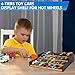 Toy Car Display Rack for Matchbox Hot Wheels, Wooden Toy Car Holder Stand Organizer Holds 36 Model Cars, Desktop Model Car Display Organizer, Collapsible Toy Car Storage