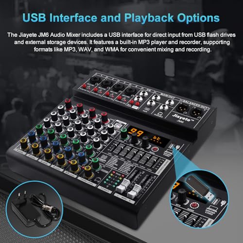 Professional Podcast Mixer Audio Interface