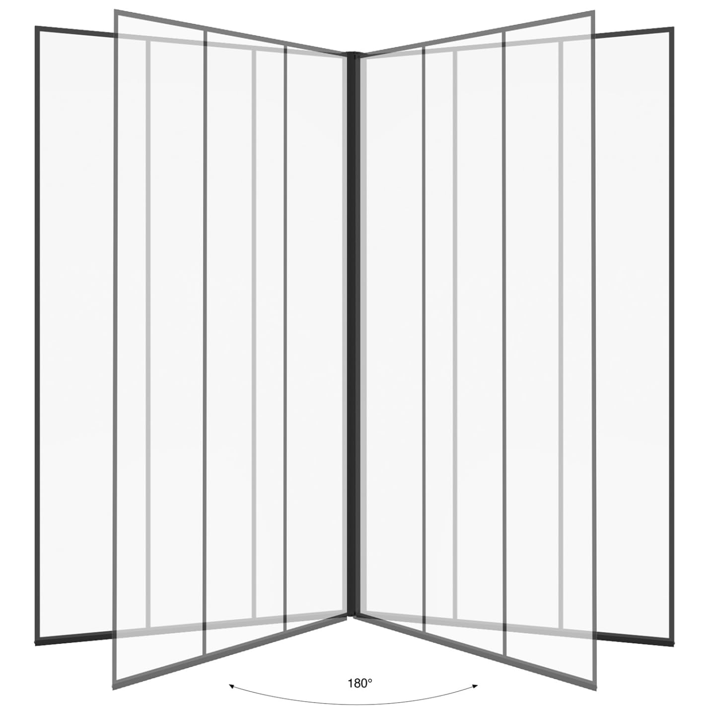 IDMarket - Pare baignoire 1 volet 80x140 cm sérigraphié effet verrière avec profilé en aluminium noir
