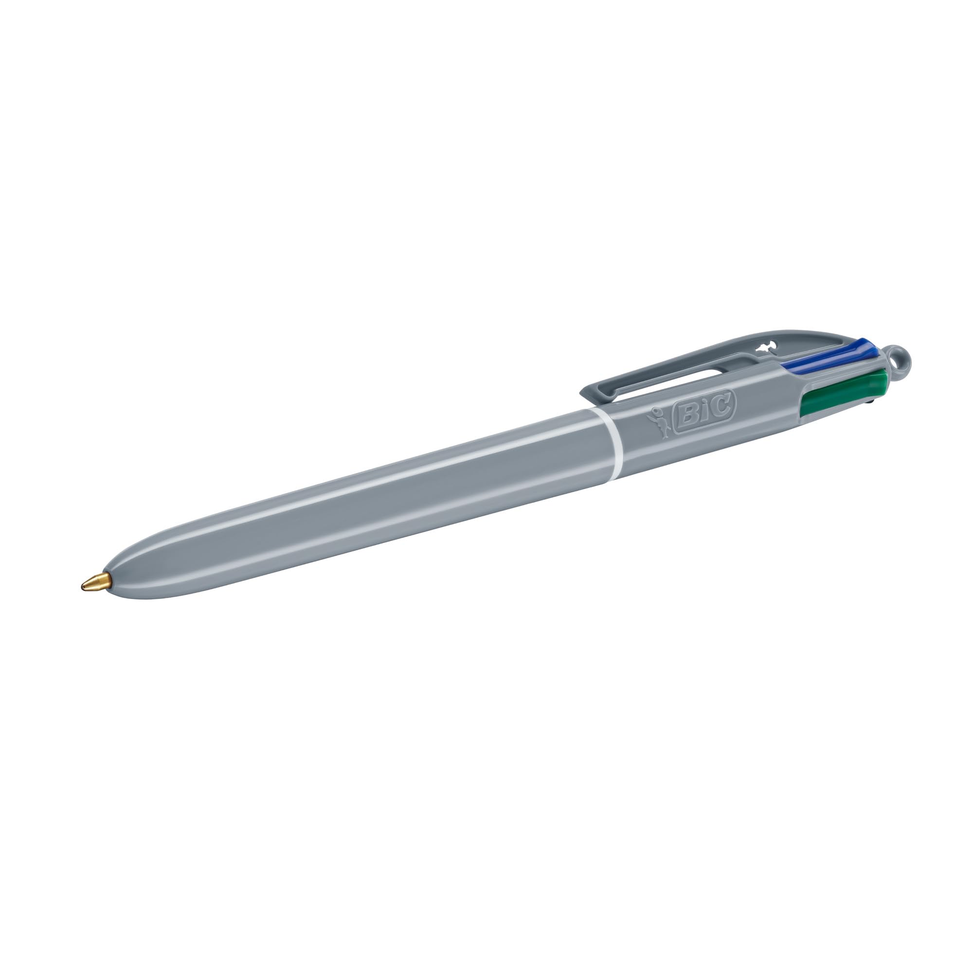 BIC Długopisy kulkowe w kolorze mineralnym, 4 kolory, średnia końcówka (1,00 mm) – różne kolory beczkowe, 5 sztuk