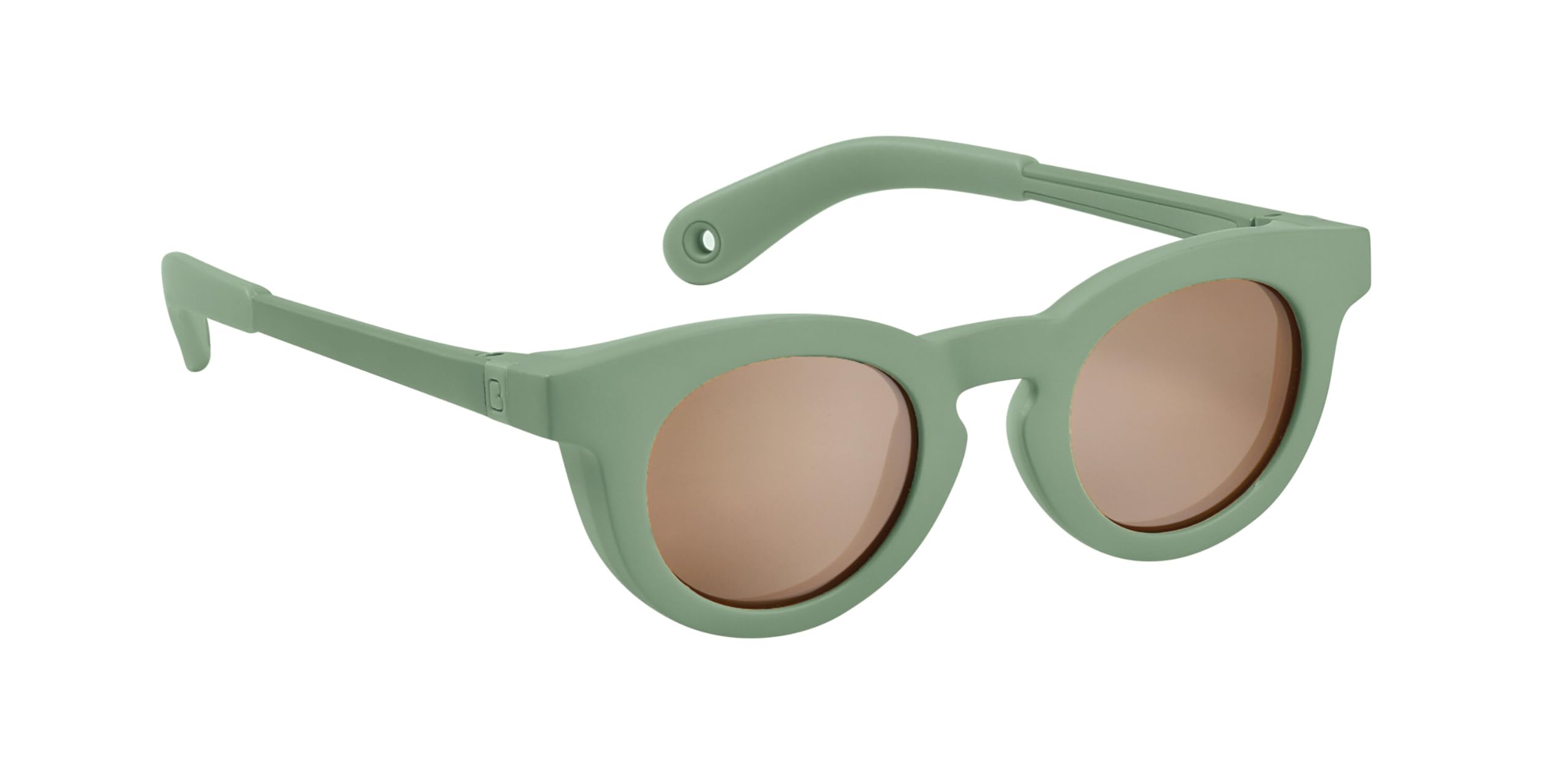 BÉABA, Sunglasses for Babies 9-24 Months, 100% UV Protection - CAT 3, Side Protection, Optimal Comfort, 360° Adjustable Temples, Adaptable to All Eyes, Retro Delight Sage Green Collection