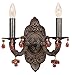 Paris Market 2 Light Amber Crystal Bronze Sconce