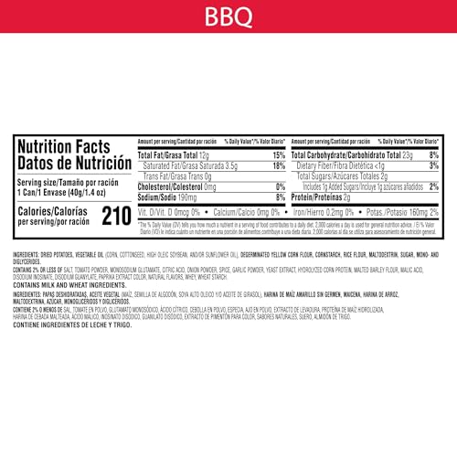 Save 32% on Pringles BBQ Potato Crisps (12 Cans)