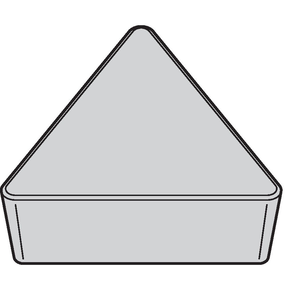 WIDIATPU433 TTR TPU High Performance Turning Inserts, Carbide, 0.047" / 1.2mm Radius, Grade TTR