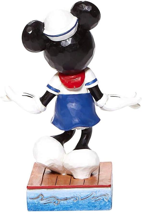 Jim Shore Enesco Disney Traditions Sailor Minnie Mouse Personality Pose Figurine, 5 Inch, Multicolor