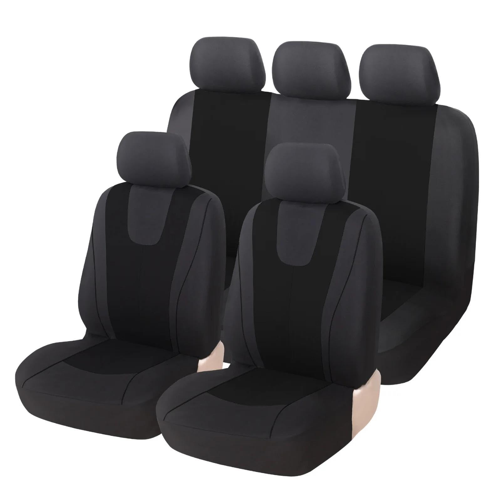Protector asiento coche Para Tesla Para Model-3 Para Model-S Para Model-X Cojín De Asiento Silla Coche Tela Funda Transpirable Alfombrilla Protectora(9Pcs-Black)